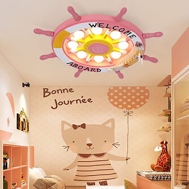 Nevosa | NautiGlow Lampe de Plafond LED pour Enfants | Design Bateau à Voile | Style Dessin Animé | Éclairage Ambiant
