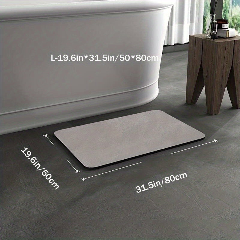Tapis de bain antidérapant avec boue de diatomée