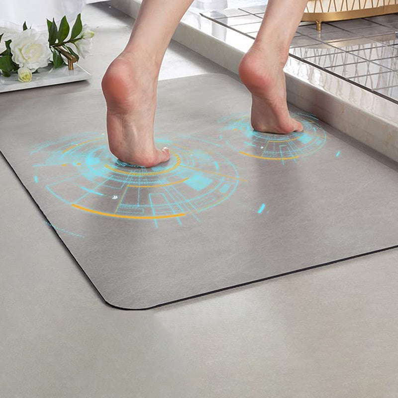 Tapis de bain antidérapant avec boue de diatomée