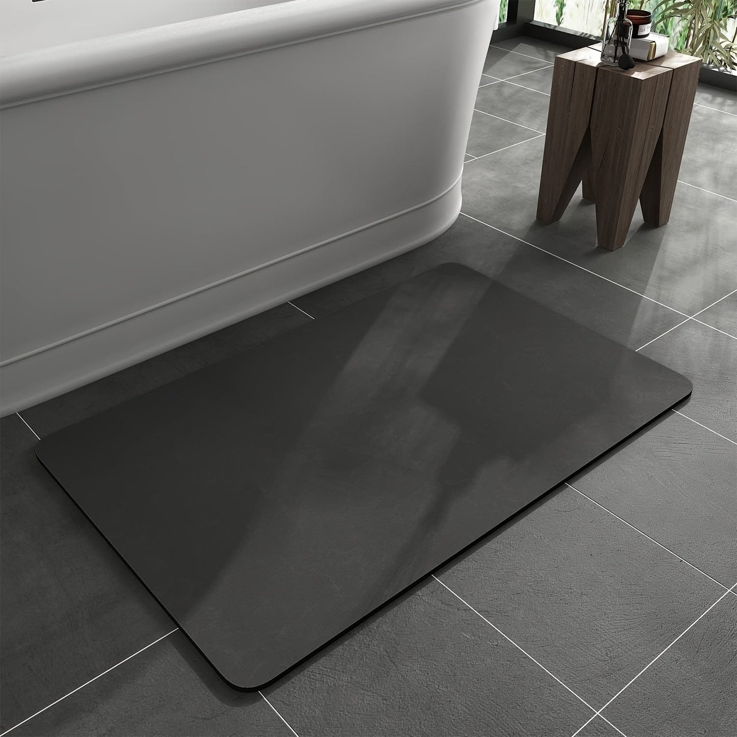 Tapis de bain antidérapant avec boue de diatomée