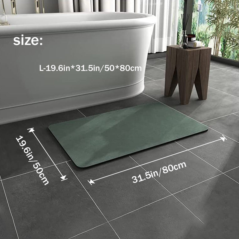 Tapis de bain antidérapant avec boue de diatomée