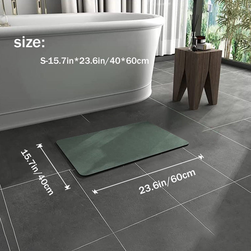 Tapis de bain antidérapant avec boue de diatomée