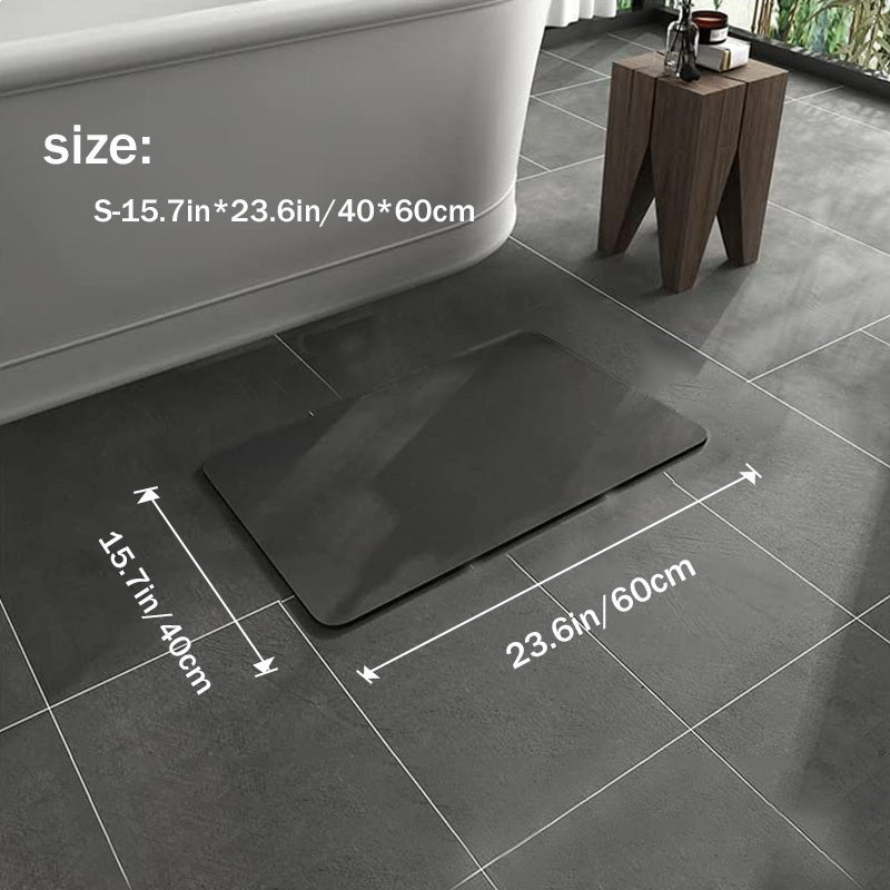 Tapis de bain antidérapant avec boue de diatomée