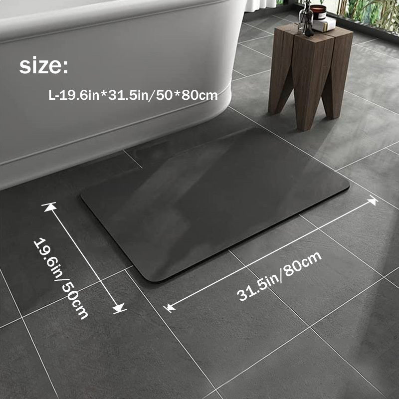 Tapis de bain antidérapant avec boue de diatomée