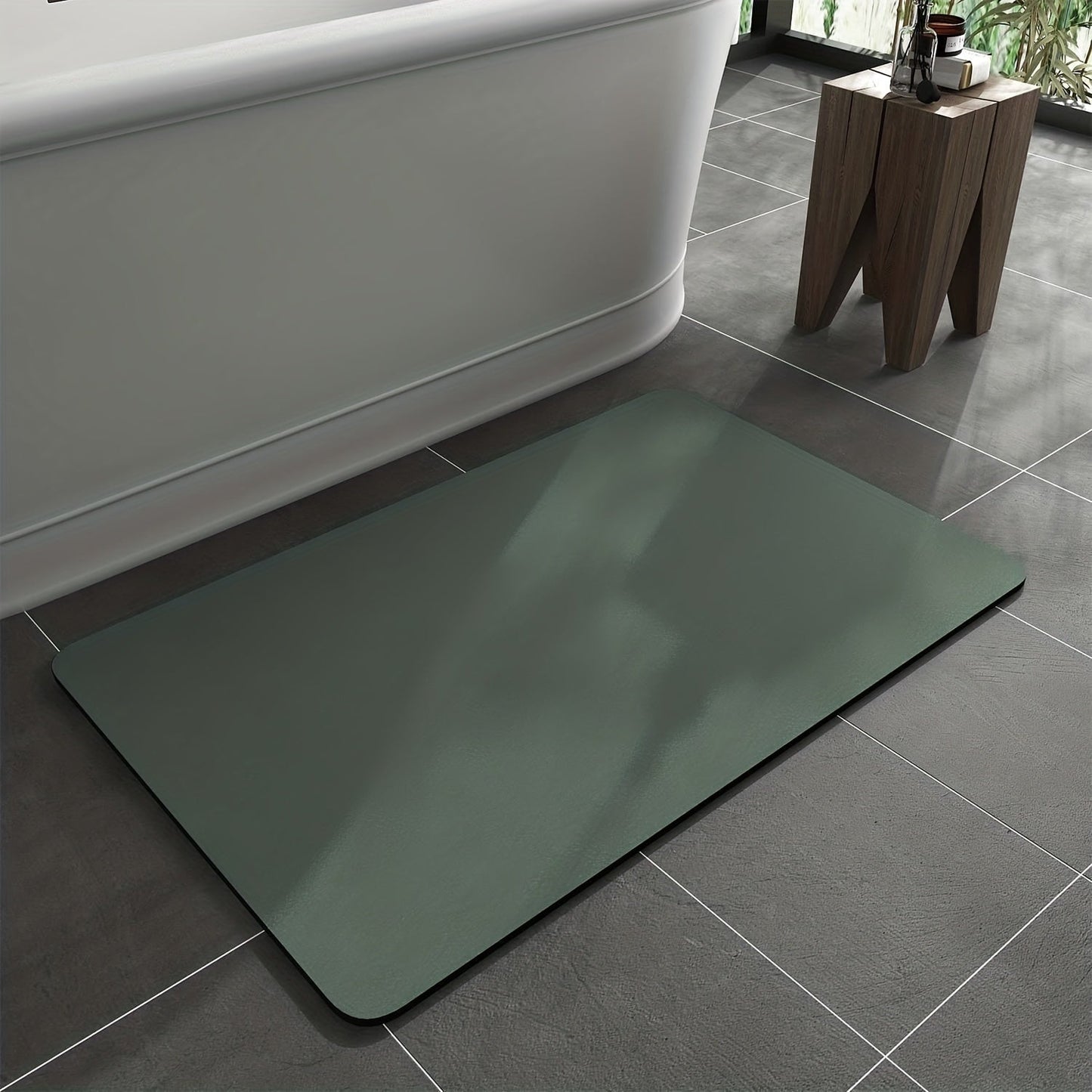 Tapis de bain antidérapant avec boue de diatomée
