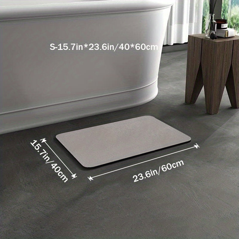 Tapis de bain antidérapant avec boue de diatomée