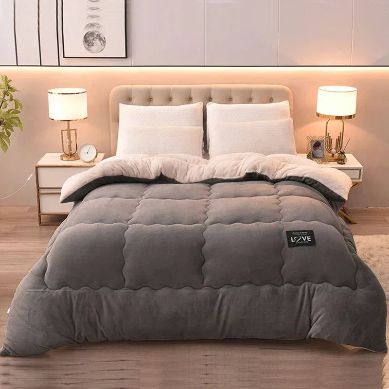 Couette d'hiver premium avec double couche de flanelle