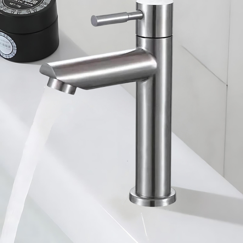 Nevosa | EcoGold | Robinet de salle de bain moderne à levier simple