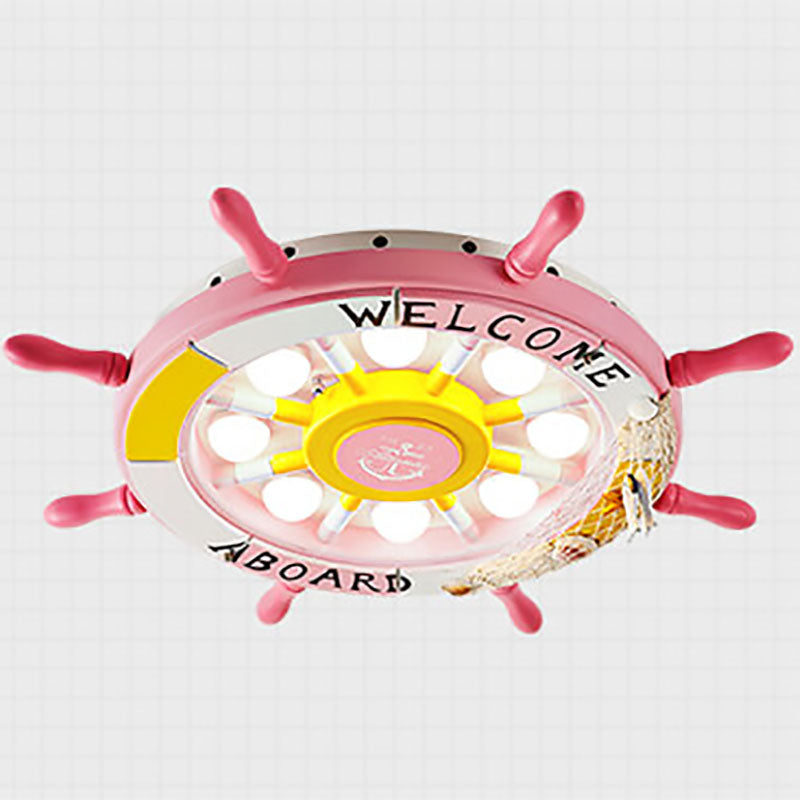 Nevosa | NautiGlow Lampe de Plafond LED pour Enfants | Design Bateau à Voile | Style Dessin Animé | Éclairage Ambiant