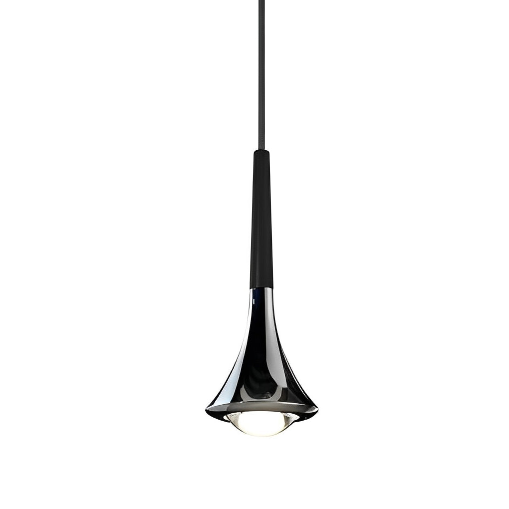 Nevosa | LumiDrop Design Nordique Luminaires Suspendues | Forme de Goutte | Lumière LED Élégante pour Salle à Manger & Salon | En Noir, Or & Chrome