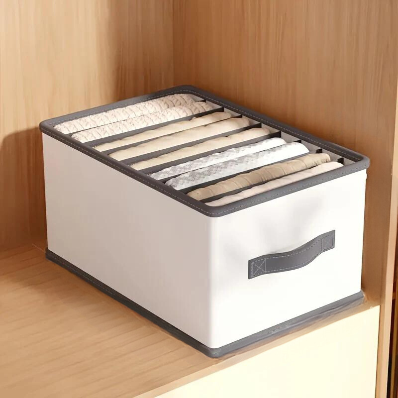 Organisateur de tiroir pliable Panier de rangement avec compartiments