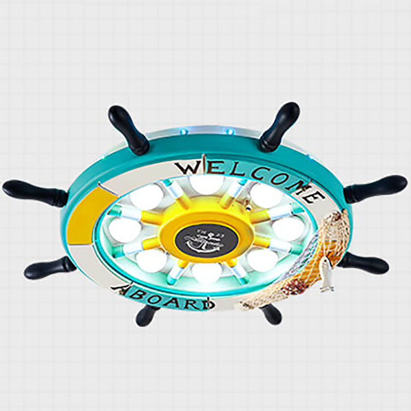 Nevosa | NautiGlow Lampe de Plafond LED pour Enfants | Design Bateau à Voile | Style Dessin Animé | Éclairage Ambiant