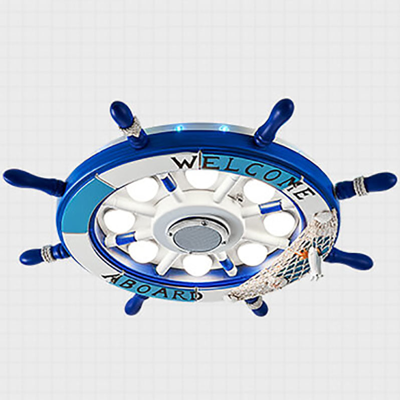 Nevosa | NautiGlow Lampe de Plafond LED pour Enfants | Design Bateau à Voile | Style Dessin Animé | Éclairage Ambiant