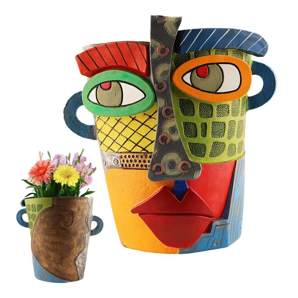 Nevosa | Pot de Fleurs Visage Abstrait