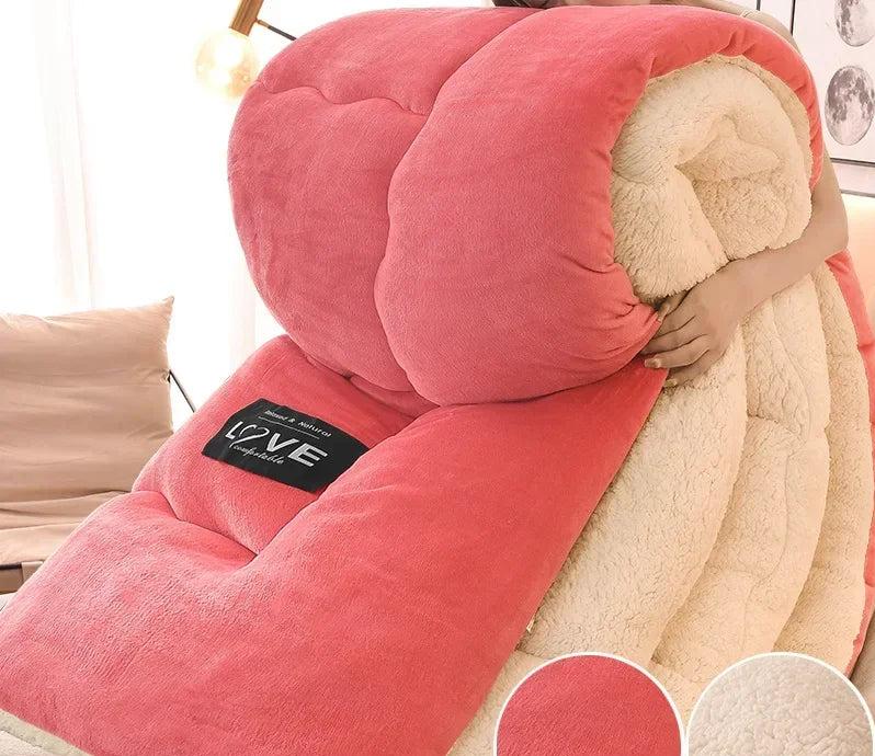 Couette d'hiver premium avec double couche de flanelle