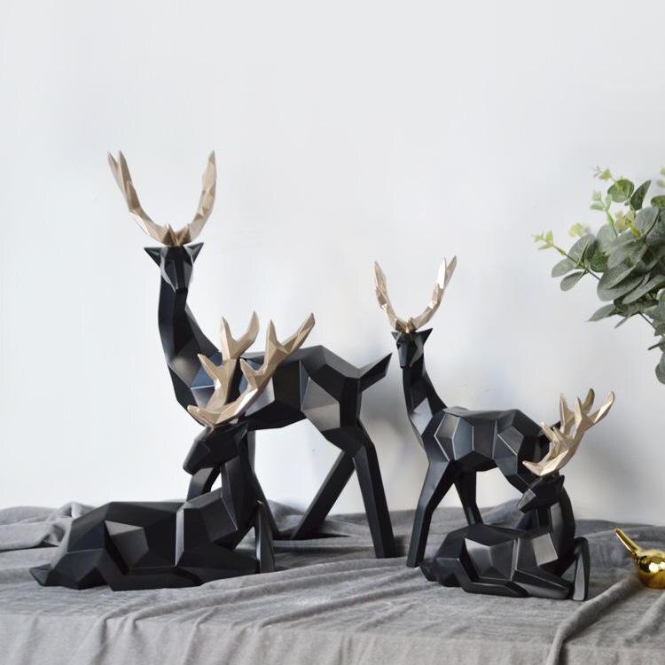 Nevosa | Figures de cerfs abstraits paire