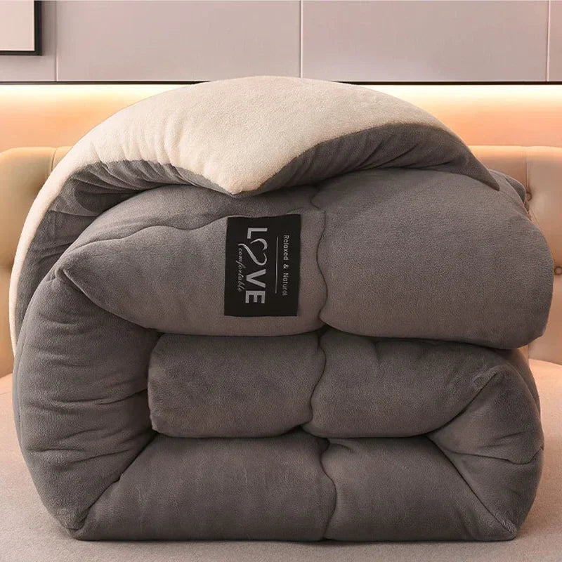 Couette d'hiver premium avec double couche de flanelle