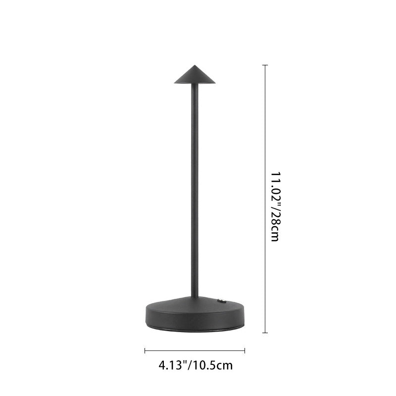 Nevosa | Simplicité Moderne Lampe de Table en Acrylique Cylindre Rond en Fer LED Triangle pour le Salon