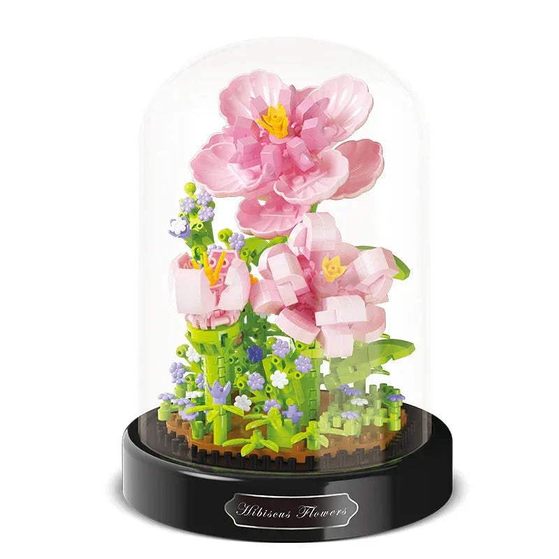 Nevosa | BloomBrick DIY Micro Fleur Blocs de Construction | Mini Casse-Tête en Briques | Décoration d'Intérieur & Idée Cadeau pour Enfants