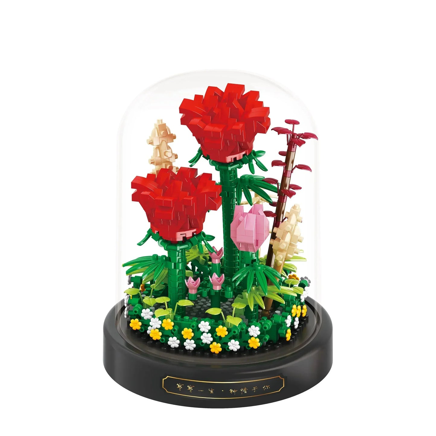 Nevosa | BloomBrick DIY Micro Fleur Blocs de Construction | Mini Casse-Tête en Briques | Décoration d'Intérieur & Idée Cadeau pour Enfants