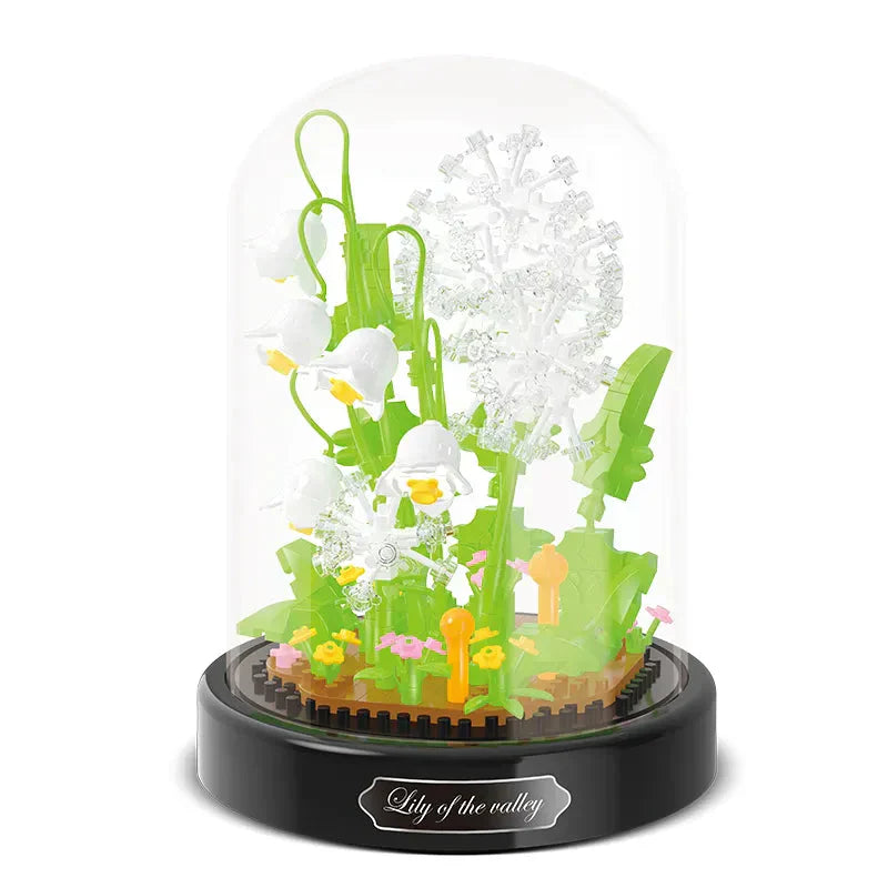 Nevosa | BloomBrick DIY Micro Fleur Blocs de Construction | Mini Casse-Tête en Briques | Décoration d'Intérieur & Idée Cadeau pour Enfants