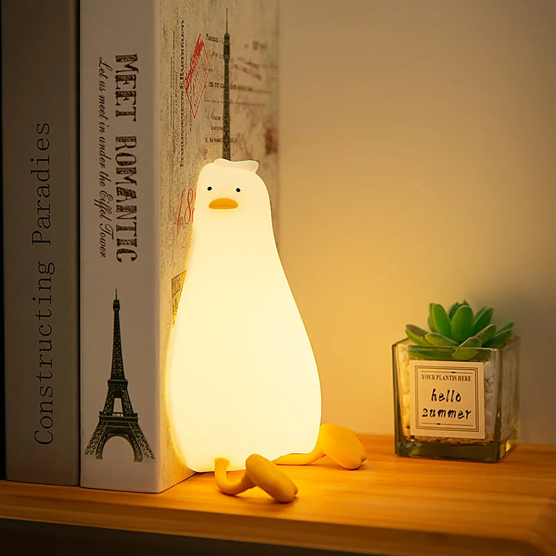 Nevosa | QuackyGlow Lampe d'ambiance LED Canard | Lampe de nuit amusante | Decoration LED pour la maison et la chambre d'enfants