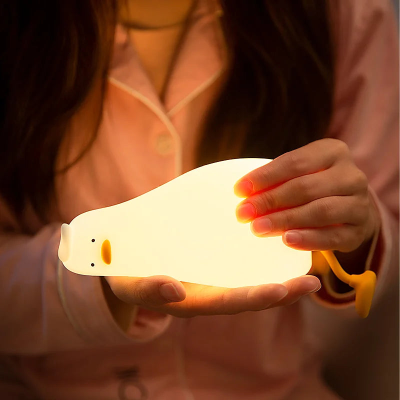 Nevosa | QuackyGlow Lampe d'ambiance LED Canard | Lampe de nuit amusante | Decoration LED pour la maison et la chambre d'enfants