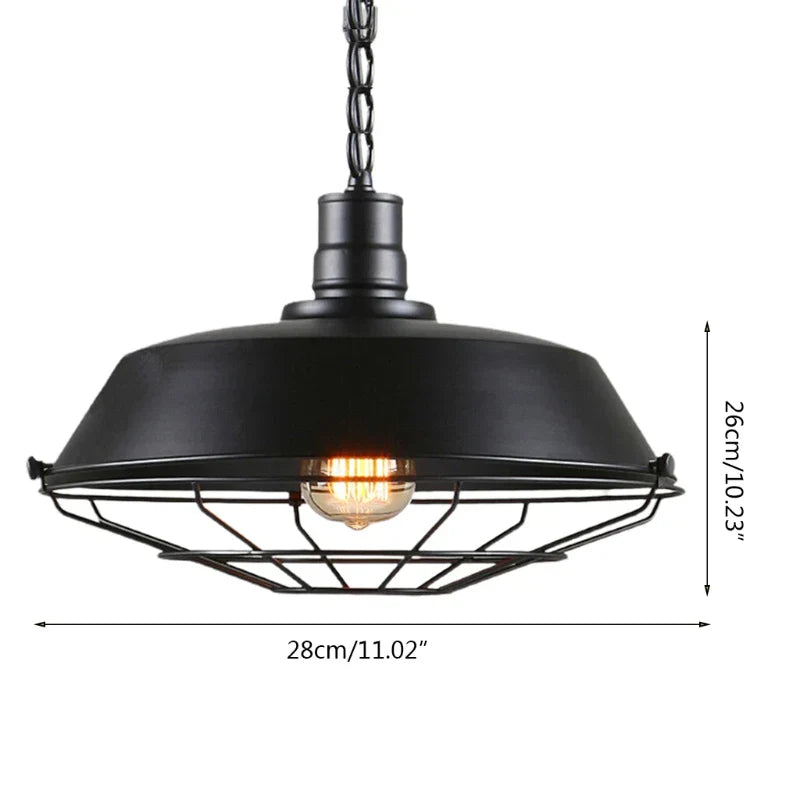 Nevosa | Lampe à Pendre Vintage Loft : Lustre en Fer Industriel Rétro pour Salon, Restaurant, Bar, Cuisine