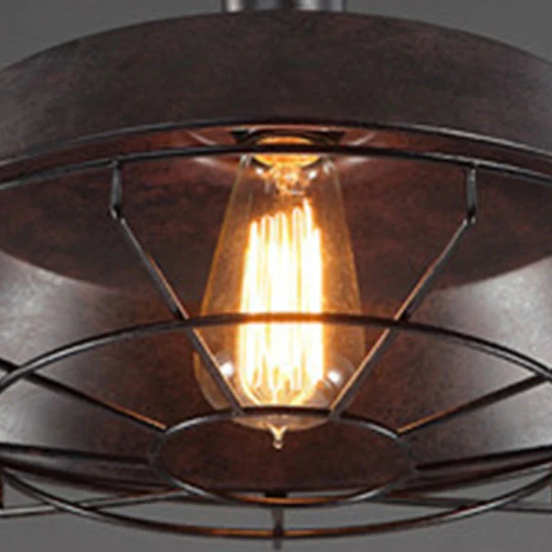 Nevosa | Lampe à Pendre Vintage Loft : Lustre en Fer Industriel Rétro pour Salon, Restaurant, Bar, Cuisine