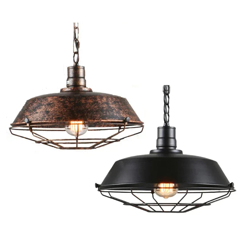 Nevosa | Lampe à Pendre Vintage Loft : Lustre en Fer Industriel Rétro pour Salon, Restaurant, Bar, Cuisine