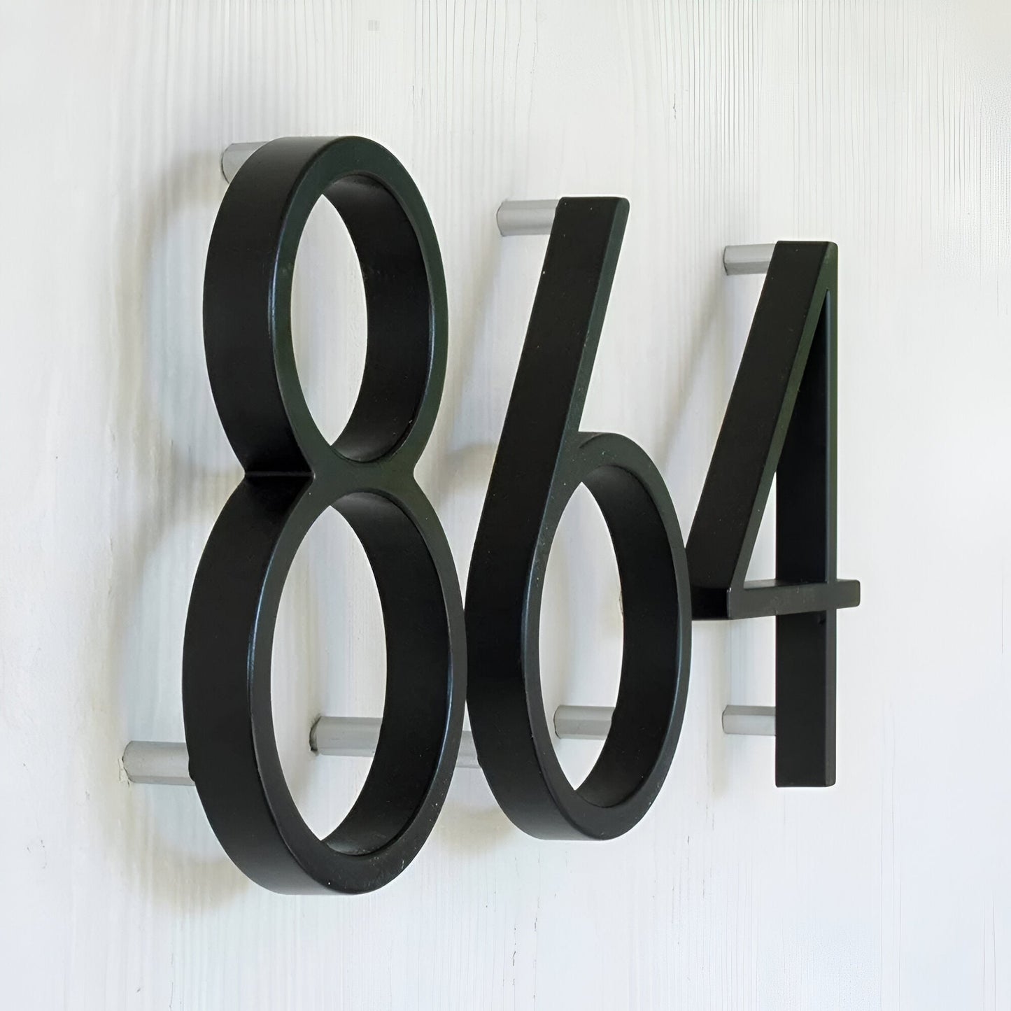 Nevosa | Numéro de maison complet noir - Numéro de maison moderne - Panneau de numéro de maison