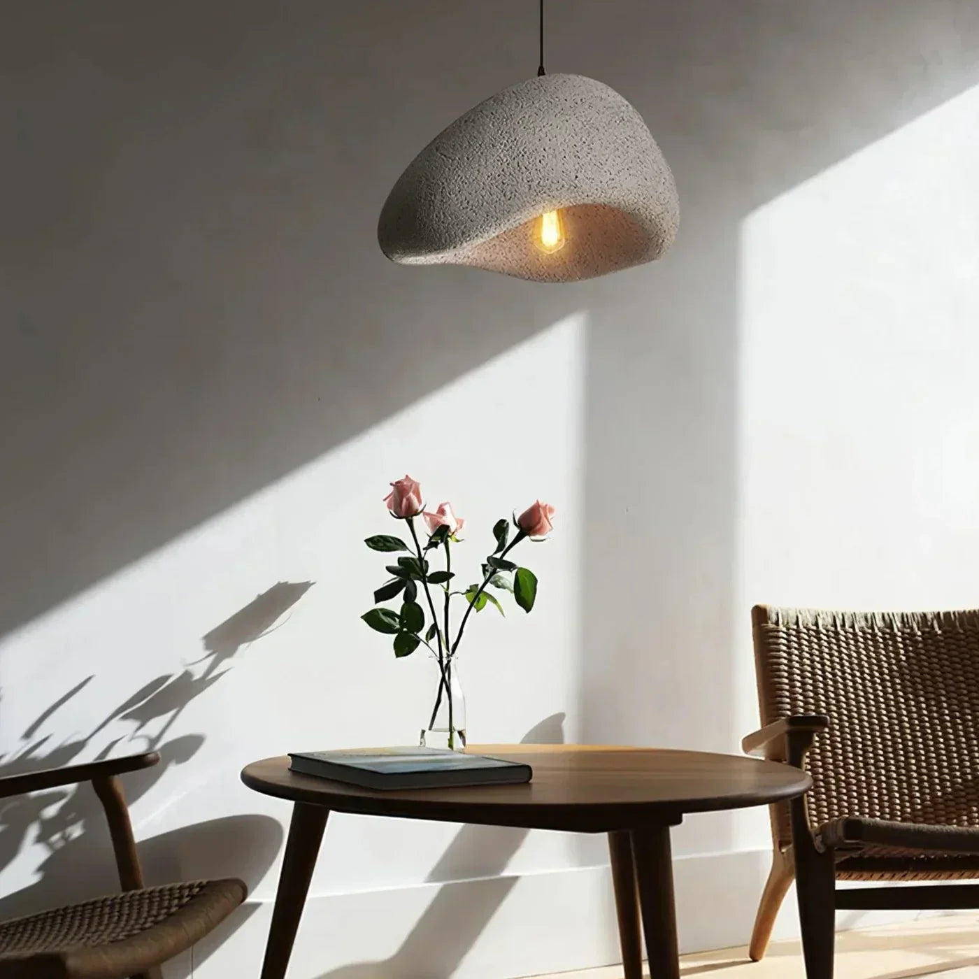 Nevosa | ZenGlow Wabi Sabi Suspension Luminaire | Design Minimaliste | Luminaire Suspended Élégant pour Salon & Salle à Manger