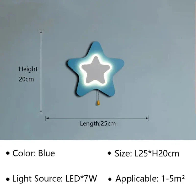 Nevosa | Lampe murale LED pour chambres d'enfants et couloirs