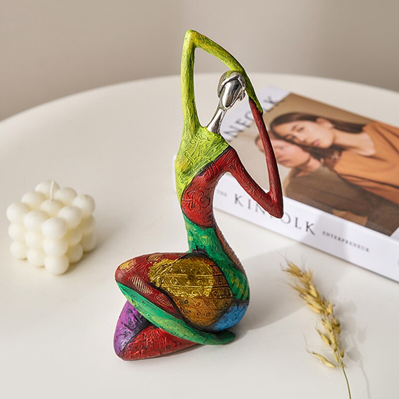 Nevosa | Ins Art Abstrait Sculpture Femme Figures Pour Intérieur Statue En Résine Couleur Décor Moderne Maison Décor Figures Décoratives Cadeaux