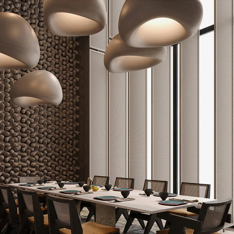 Nevosa | ZenGlow Wabi Sabi Suspension Luminaire | Design Minimaliste | Luminaire Suspended Élégant pour Salon & Salle à Manger