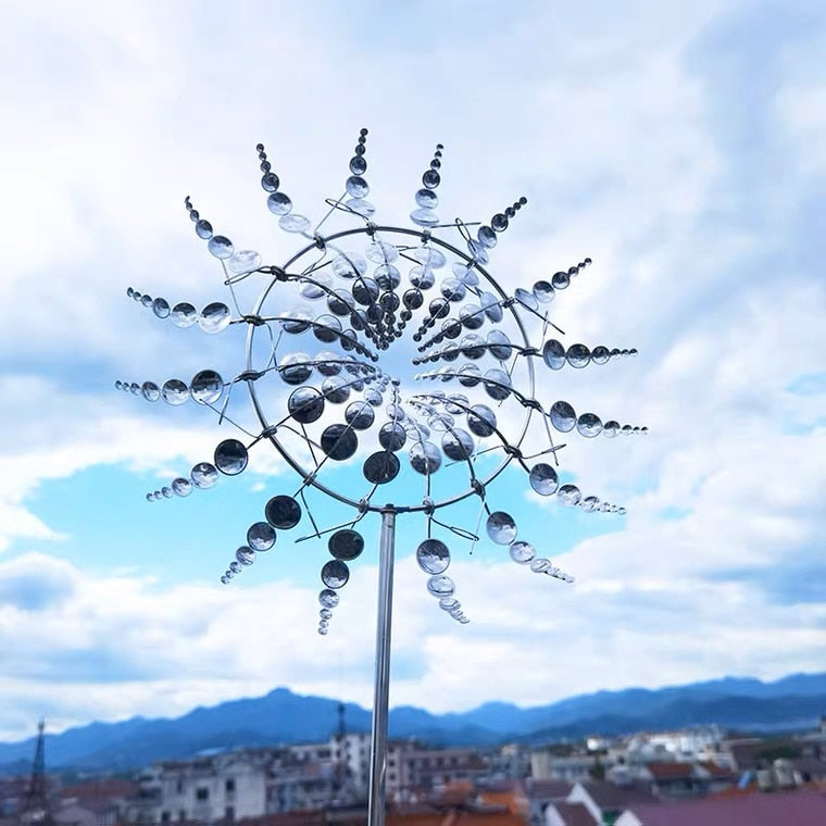 Nevosa | Décoration de jardin moderne alimentée par énergie éolienne