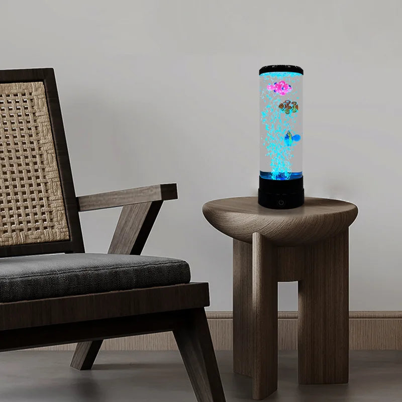 Nevosa | Lumière de nuit USB colorée simulaire à LED à bulles larges pour aquarium, pour bureau, chambre, salon