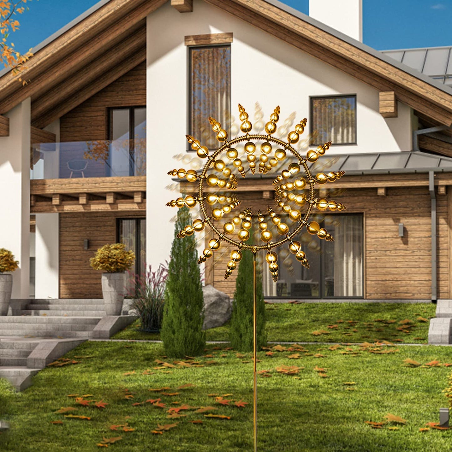 Nevosa | Décoration de jardin moderne alimentée par énergie éolienne
