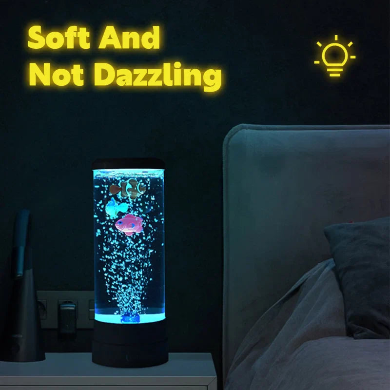 Nevosa | Lumière de nuit USB colorée simulaire à LED à bulles larges pour aquarium, pour bureau, chambre, salon