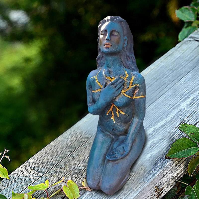Nevosa | Sculpture de Déesse Guérisseuse : Résine abstraite