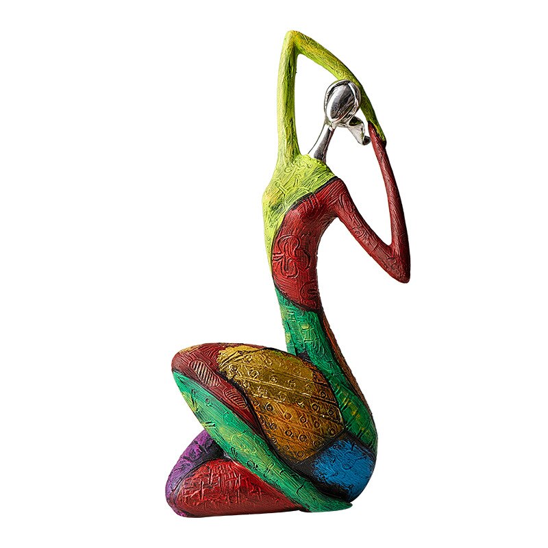 Nevosa | Ins Art Abstrait Sculpture Femme Figures Pour Intérieur Statue En Résine Couleur Décor Moderne Maison Décor Figures Décoratives Cadeaux