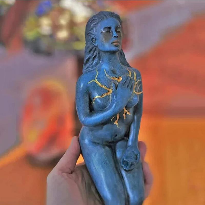 Nevosa | Sculpture de Déesse Guérisseuse : Résine abstraite
