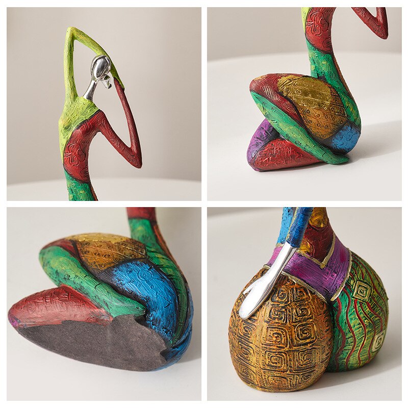 Nevosa | Ins Art Abstrait Sculpture Femme Figures Pour Intérieur Statue En Résine Couleur Décor Moderne Maison Décor Figures Décoratives Cadeaux