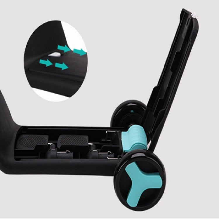 Nevosa | nadle Vélo d'équilibre pliable trois roues trois modes Trottinette pour enfants (Bleu)
