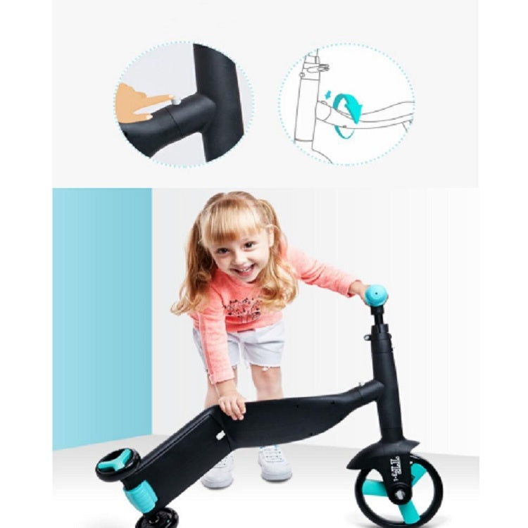 Nevosa | nadle Vélo d'équilibre pliable trois roues trois modes Trottinette pour enfants (Bleu)