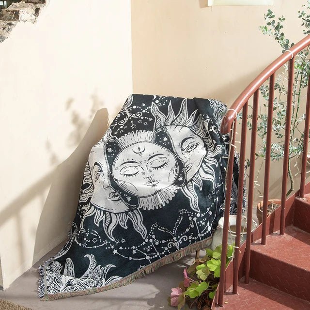 Nevosa | Tapisserie murale tissée abstraite couverture