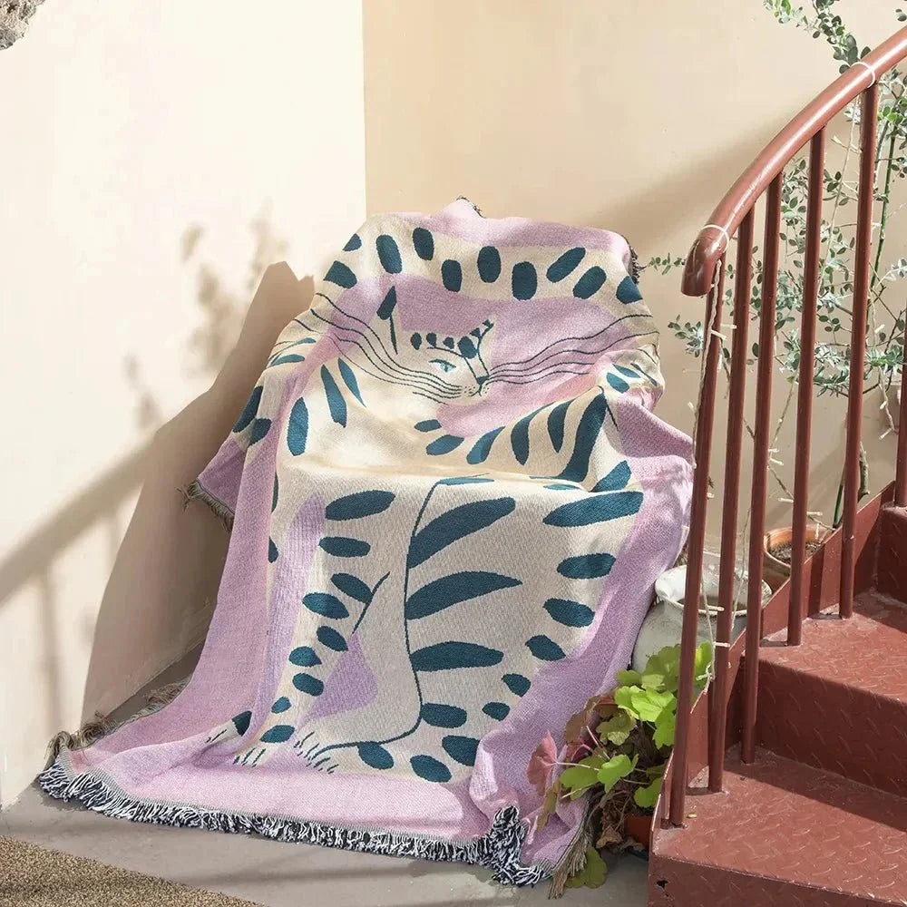 Nevosa | Tapisserie murale tissée abstraite couverture