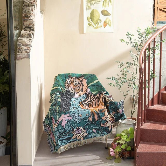 Nevosa | Tapisserie murale tissée abstraite couverture