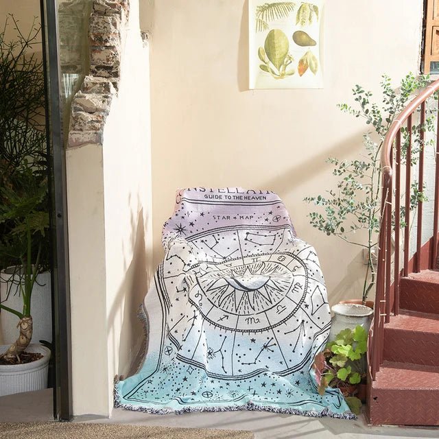 Nevosa | Tapisserie murale tissée abstraite couverture