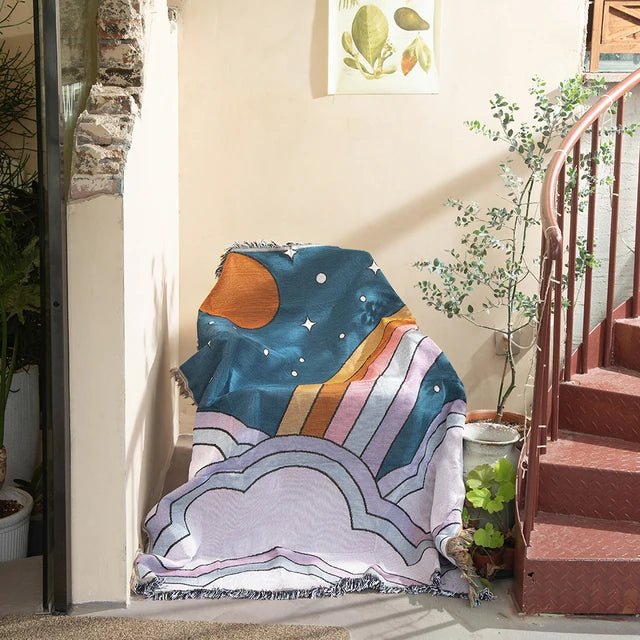 Nevosa | Tapisserie murale tissée abstraite couverture